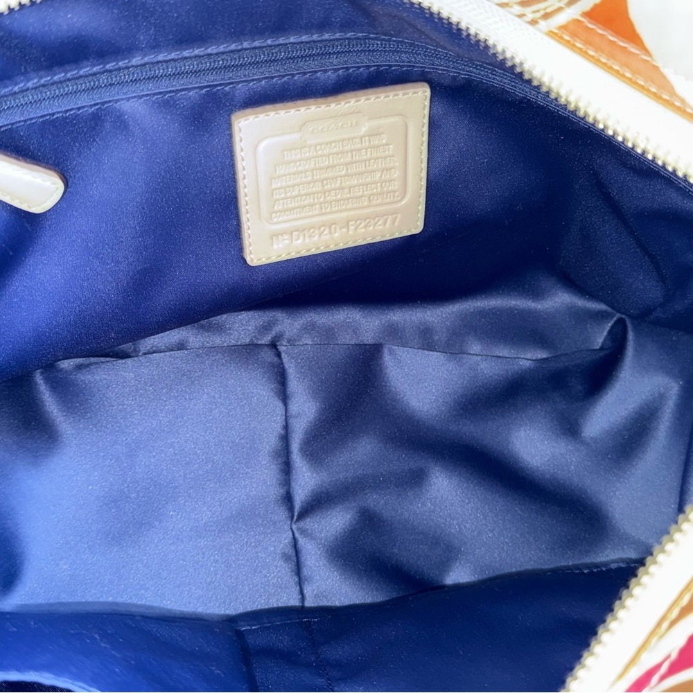 Coach Signature Multi-Color Canvas & Leather Tote Bag - F23277 NWT - Picture 6 of 10